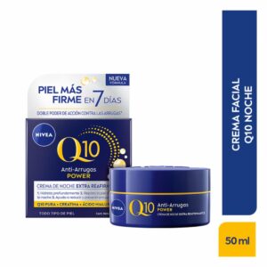Crema Facial Noche Q10 Plus Antiedad NIVEA 50 Ml