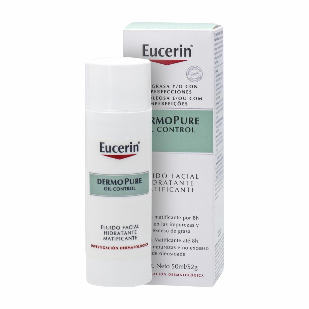 Fluido Facial Dermopure Hidratante Matificante EUCERIN 50 Ml