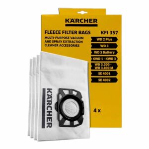 Bolsa Para Aspiradora De Fieltro Para WD1-3-4 KARCHER X4Uds