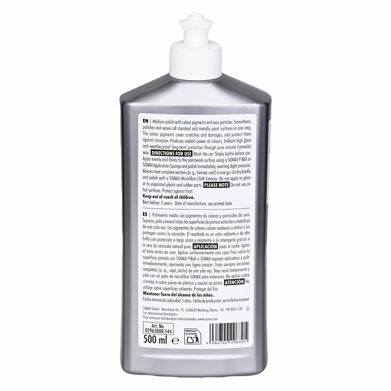 Cera Automotriz Y Pulimento Gris SONAX 500 Ml - Imagen 2