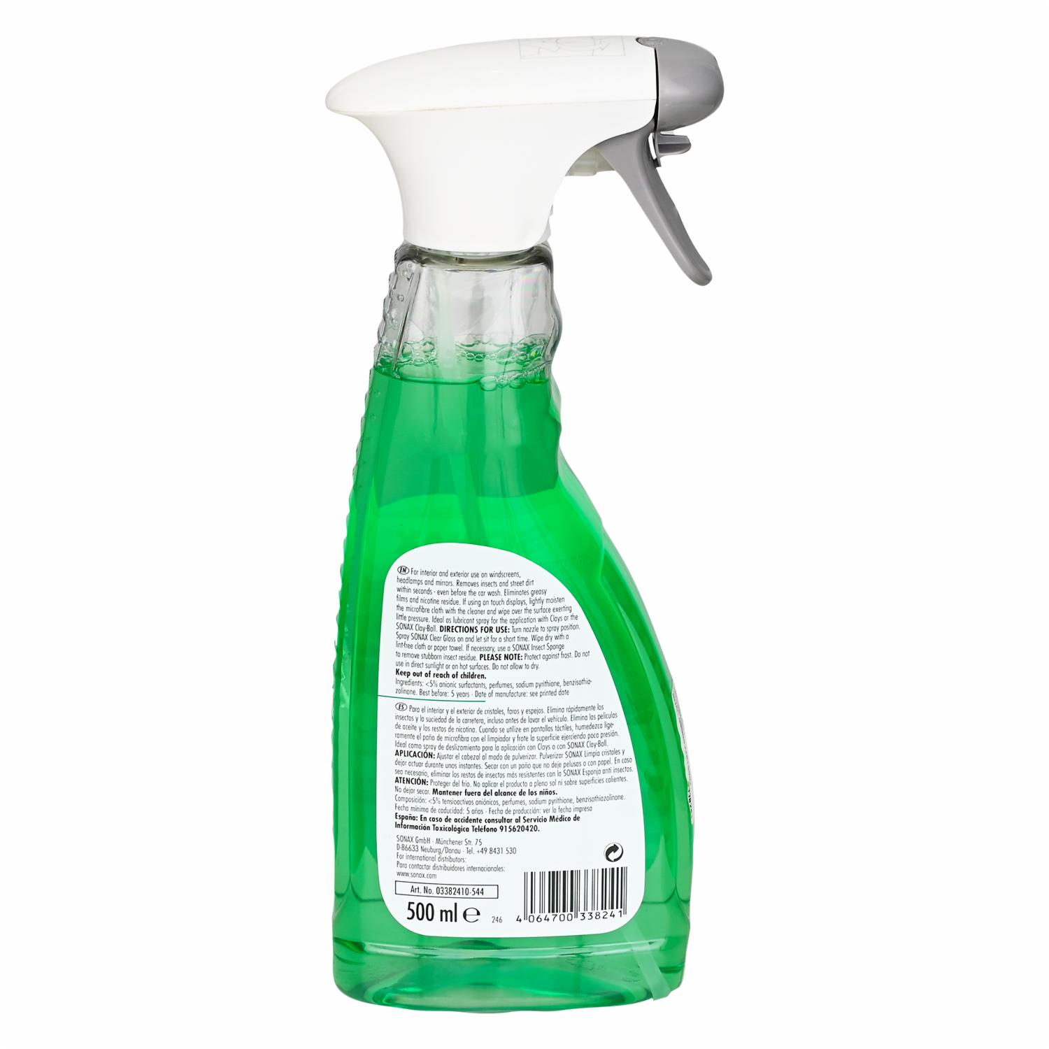 Limpia Cristales Para Auto Visión Clara SONAX 500 Ml
