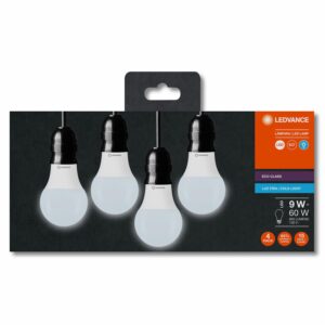 Foco Led Eco Class A60 9W E27 Kit X4 LEDVANCE Luz Fría