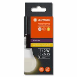 Foco Led Eco Class A75 12W E27 LEDVANCE Luz Cálida