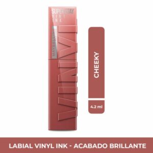 Labial Líquido Vinyl Ink Acabado Brillante Tono 35 Cheeky MAYBELLINE NEW YORK 4.2 Ml
