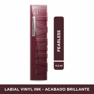 Labial Líquido Vinyl Ink Acabado Brillante Tono Fearless MAYBELLINE NEW YORK 4.2 Ml