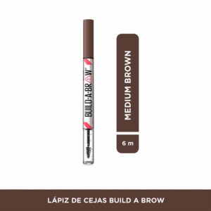 Lápiz De Cejas Build A Brow Tono 260 Medium Brown MAYBELLINE NEW YORK 0,73 G