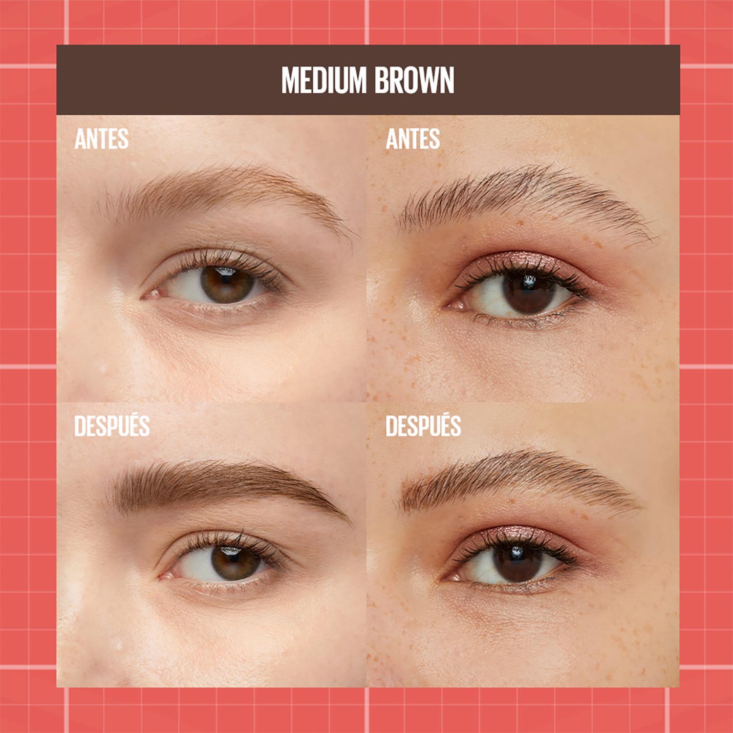 Lápiz De Cejas Build A Brow Tono 260 Medium Brown MAYBELLINE NEW YORK 0,73 G - Imagen 4