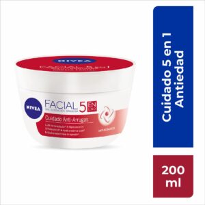 Crema Facial 5 En 1 Cuidado Anti Arrugas NIVEA 200 Ml