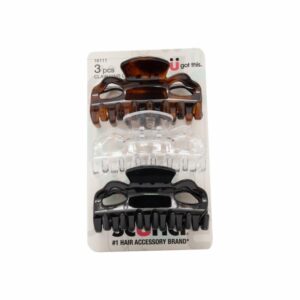 Ganchos Grandes Tras Negro Café X3 CONAIR Paquete