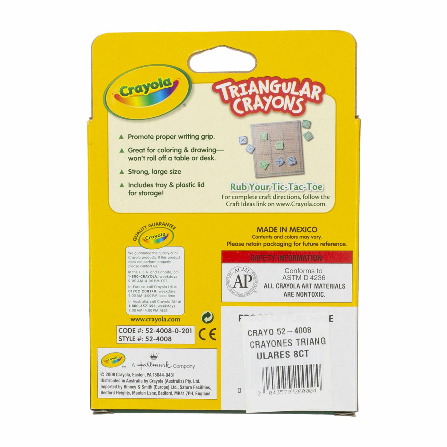 Crayones Triangulares CRAYOLA 8Ct - Imagen 2