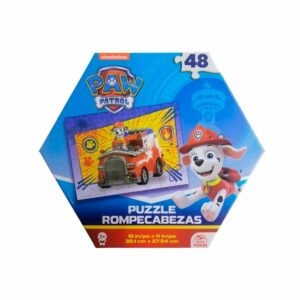 Rompecabezas Marshall En Vehículo De Bomberos PAW PATROL 48 Piezas