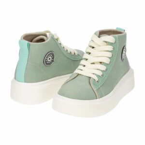 Zapato Deportivo Tipo Botín Con Cordón Verde Menta BIGKIDS