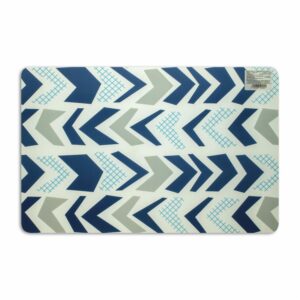 Individual Para Mesa Diseño Triángulos Color Azul HOME SET 42 X 27 Cm