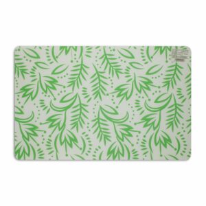 Individual Para Mesa Diseño Ramitas Color Verde HOME SET 42 X 27 Cm