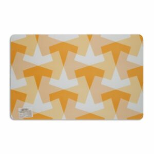 Individual Para Mesa Diseño Geométrico Color Naranja HOME SET 42 X 27 Cm