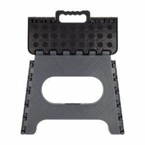 Banca Plegable Con Escalera Color Gris KYWI 33 Cm