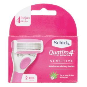 Repuesto Quattro For Woman SCHICK Paquete