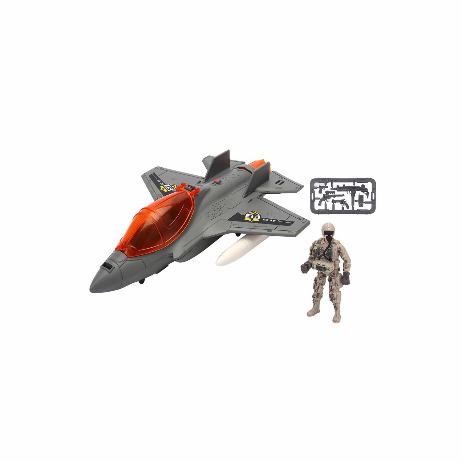 Set De Juego Avión De Combate SOLDIER FORCE 7 Piezas