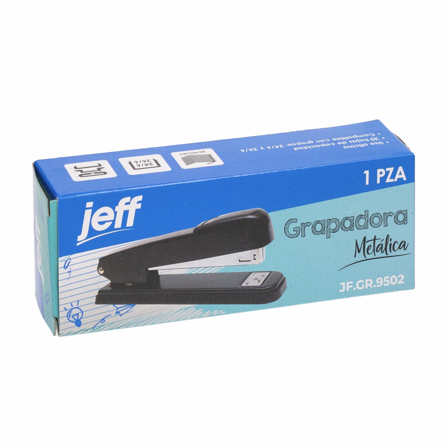 Grapadora De Hojas Metálica Mediana JEFF Unidad
