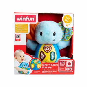 Peluche Elefante Canta Y Aprende Conmigo WINFUN Posee Sonido