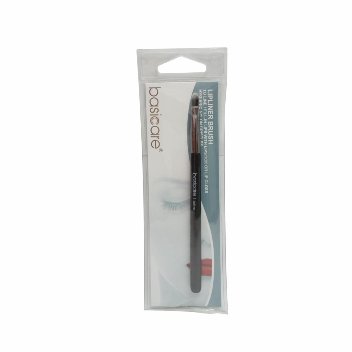 Brocha De Maquillaje Delineador Para Labios BASICARE Con Mango Ergonómico De 13Cm