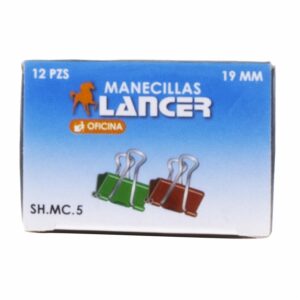 Manecilla Para Hojas De Metal 19 Mm LANCER X 12 Uds