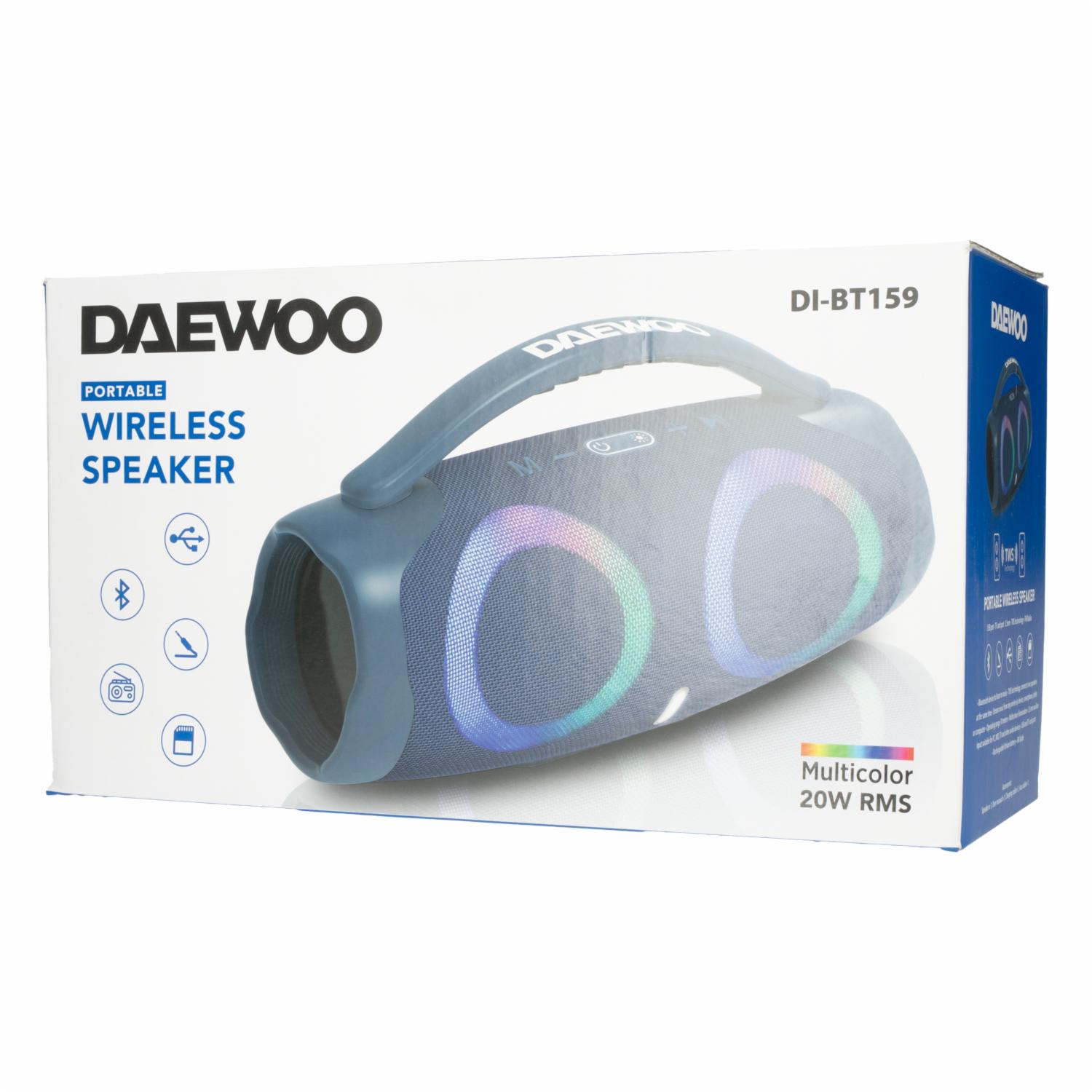 Parlante Con Agarre BT159 DAEWOO Azul