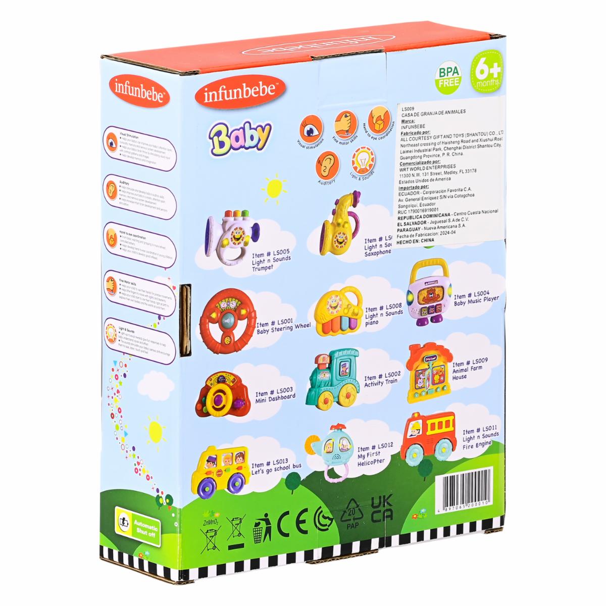 Set De Juego Mi Primera Granja Musical INFUNBEBE Posee Sonido