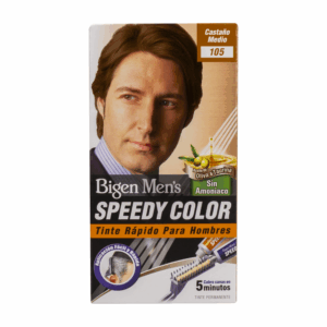 Tinte Para Cabello En Crema Sin Amoníaco N° 105 Castaño Mediano BIGEN MEN'S 1 Kit + Peine