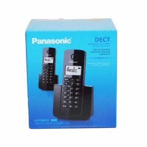 Teléfono Negro 2 Auriculares PANASONIC Inalámbrico