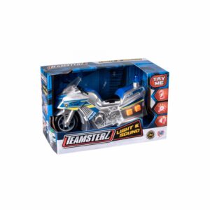 Motocicleta De Policía TEAMSTERZ Colores Surtidos