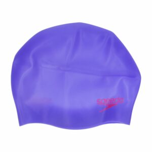 Gorro De Piscina De Silicona Color Lila Y Rojo SPEEDO Junior