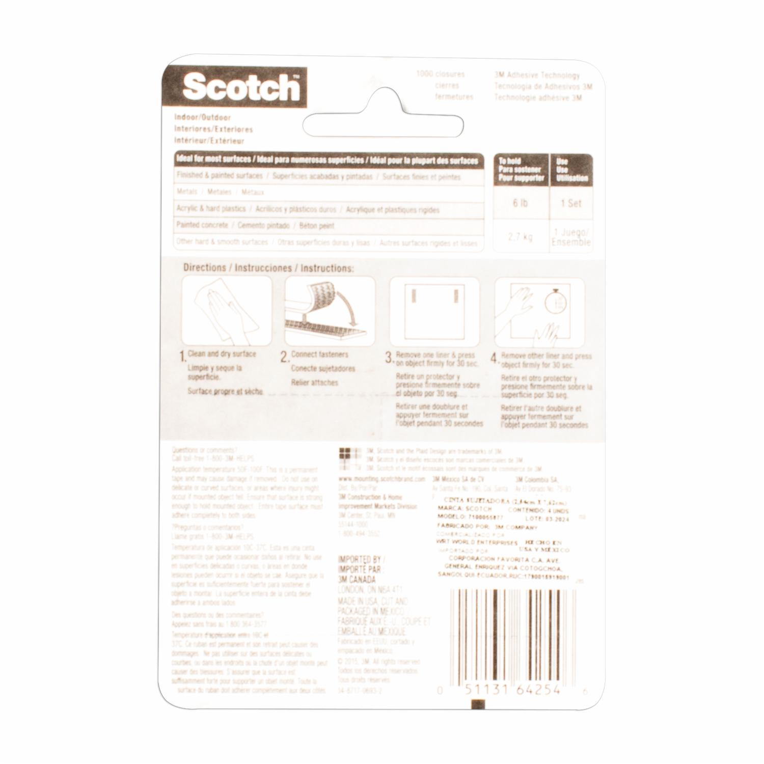 Cinta Sujetadora De Cuadros 3M Unidad - Imagen 2