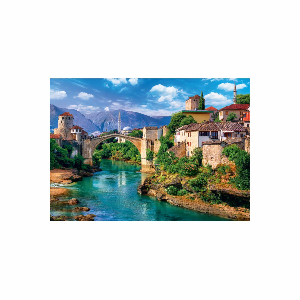Rompecabezas Puente Viejo De Mostar, Bosnia Y Herzegovina TREFL 500 Piezas - Imagen 2
