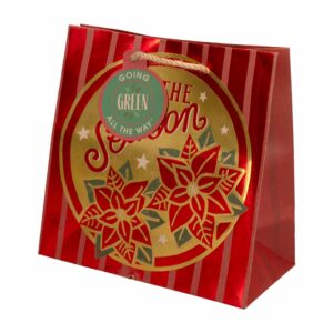 Bolsa Para Regalo Cuadrada Kraft Estampada THE LINDY BOWMAN Mediana