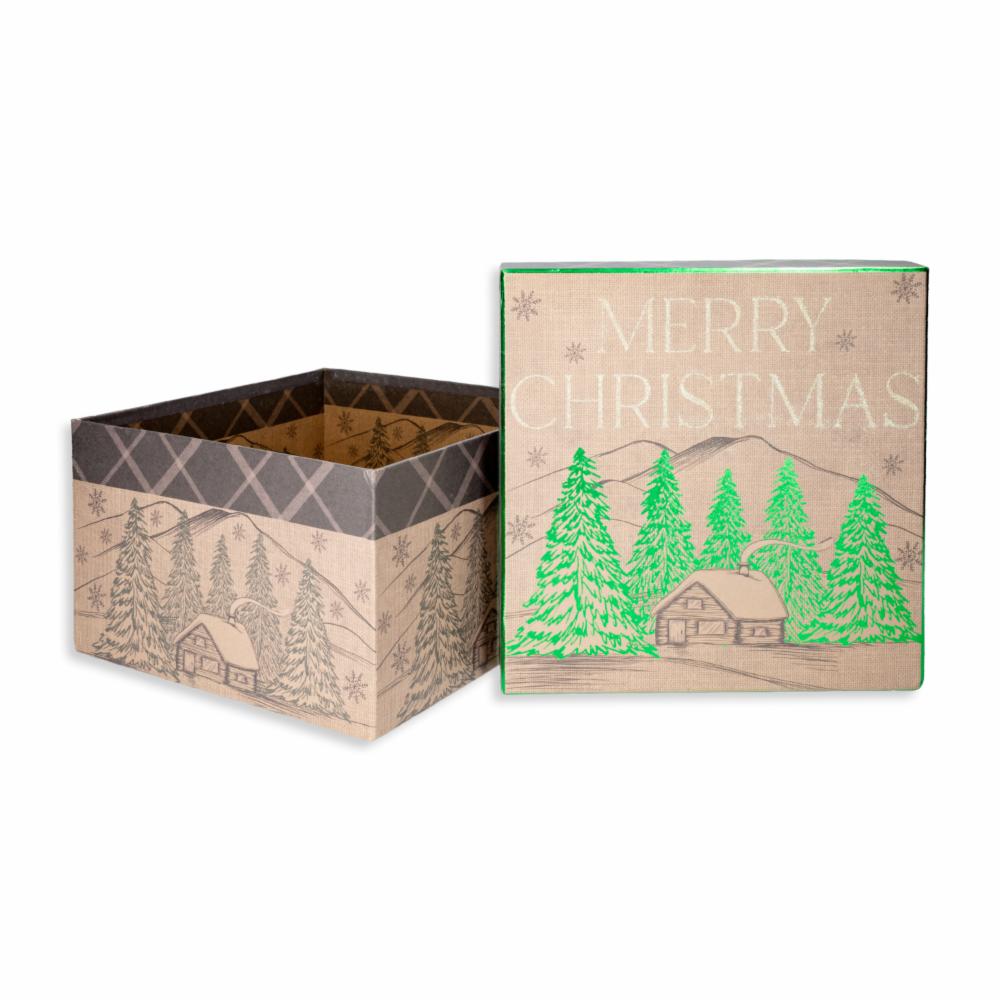 Caja Para Regalo Cuadrada Kraft THE LINDY BOWMAN Grande - Imagen 2