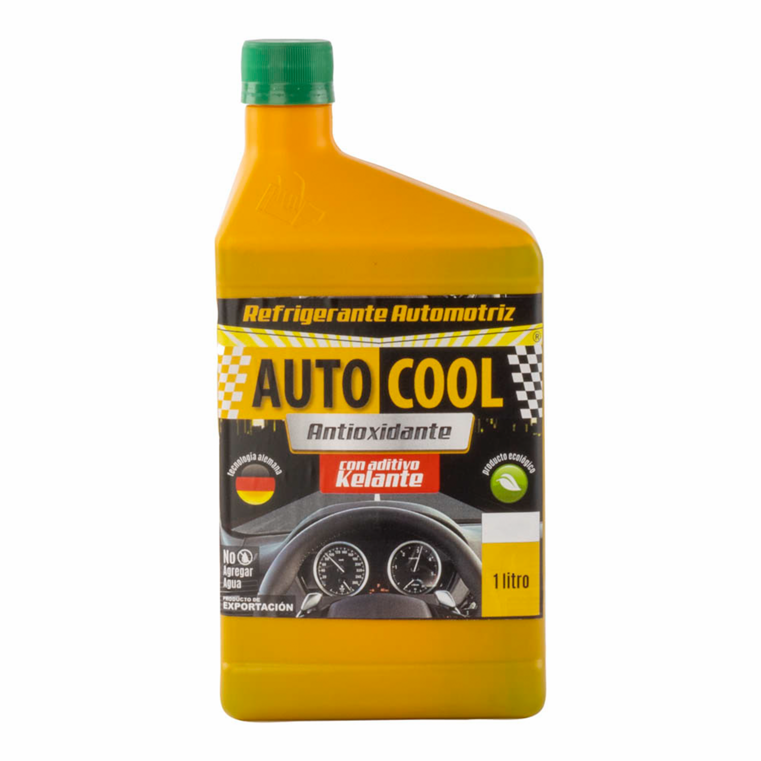 Refrigerante Automotriz Color Verde AUTOCOOL 1 L