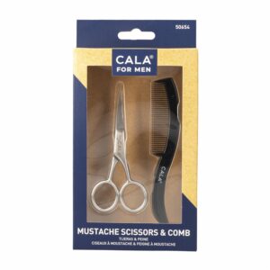 Tijera Para Bigote O Barba Con Peinilla CALA FOR MEN Unidad