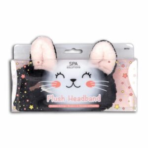 Cintillo Diadema De Felpa Diseño Gato Negro CALA Unidad