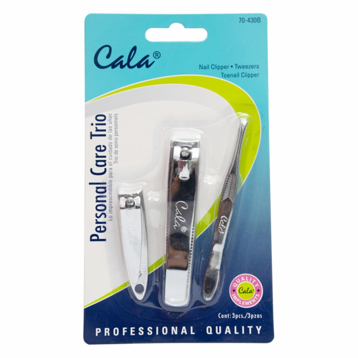 Set De Manicure Y Pedicure Cortauñas Grande + Pequeño Y Pinza CALA Set