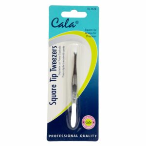 Pinza De Cejas Cuadrada/Square Tip Tweezers CALA Unidad