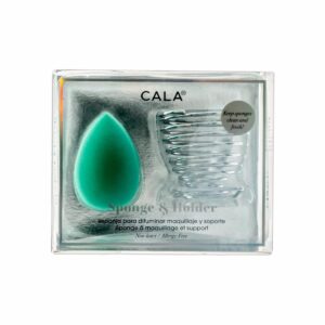 Esponja Para Maquillaje Con Soporte Sponge & Holder Mint Teardrop CALA 1 U