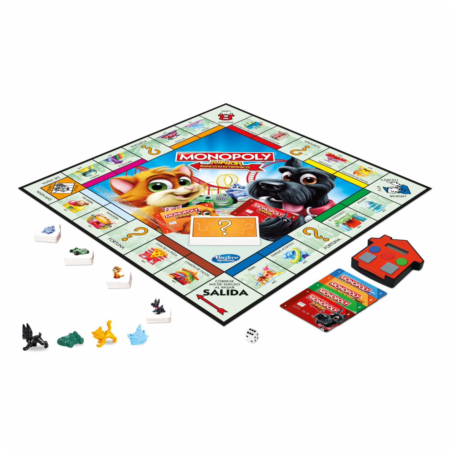 Juego De Mesa Monopoly Junior Banco Electrónico HASBRO 2 – 4 Jugadores
