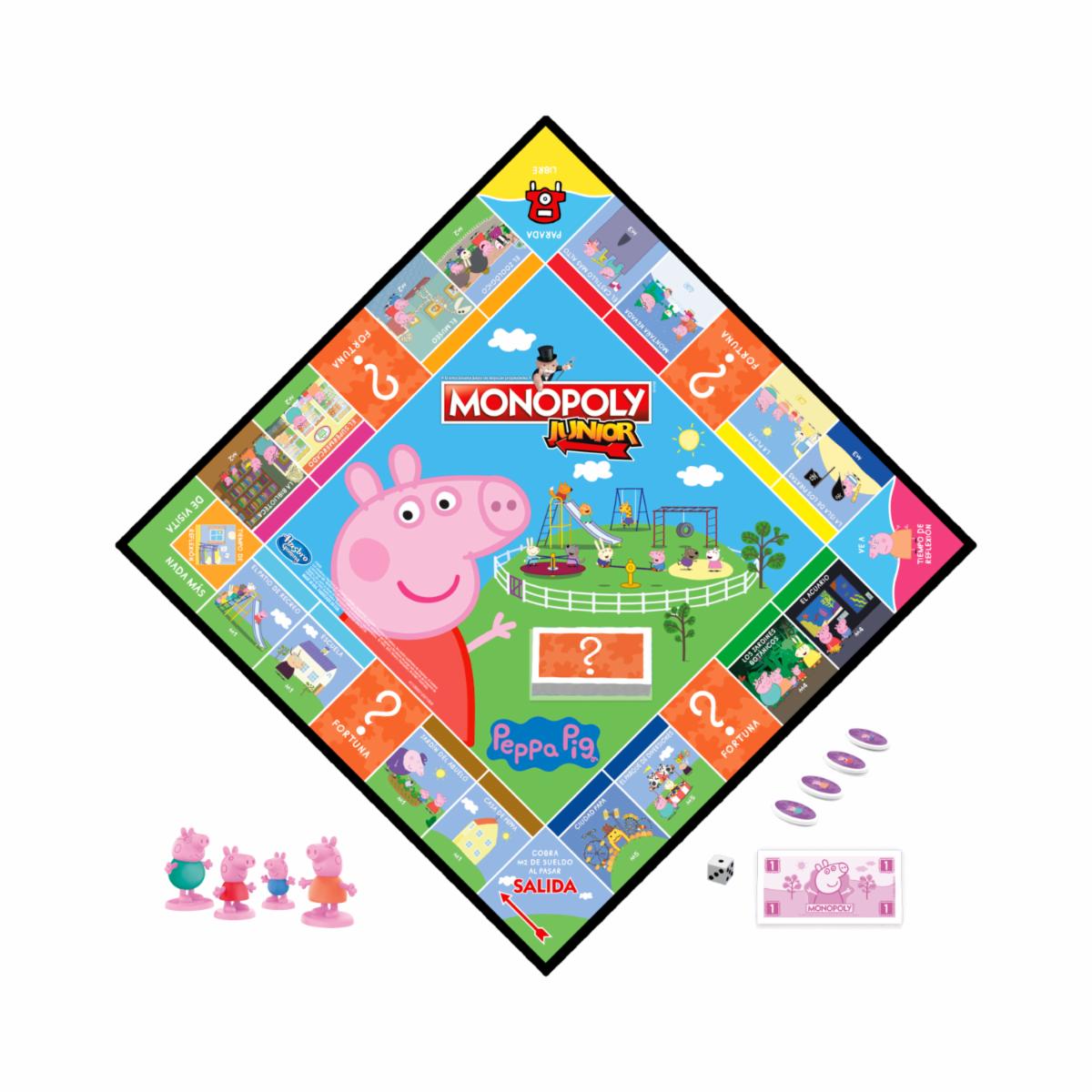 Juego De Mesa Monopoly Junior PEPPA PIG 2 – 4 Jugadores