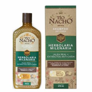 Shampoo Para Cabello Para Fortalecimiento Capilar Con Herbolaria Milenaria TÍO NACHO 415 Ml