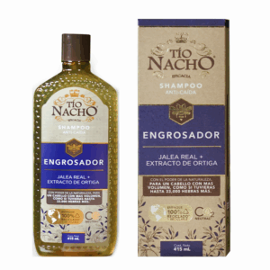 Shampoo Para Cabello Engrosador De Volumen Capilar Con Extracto De Ortiga TÍO NACHO 415 Ml