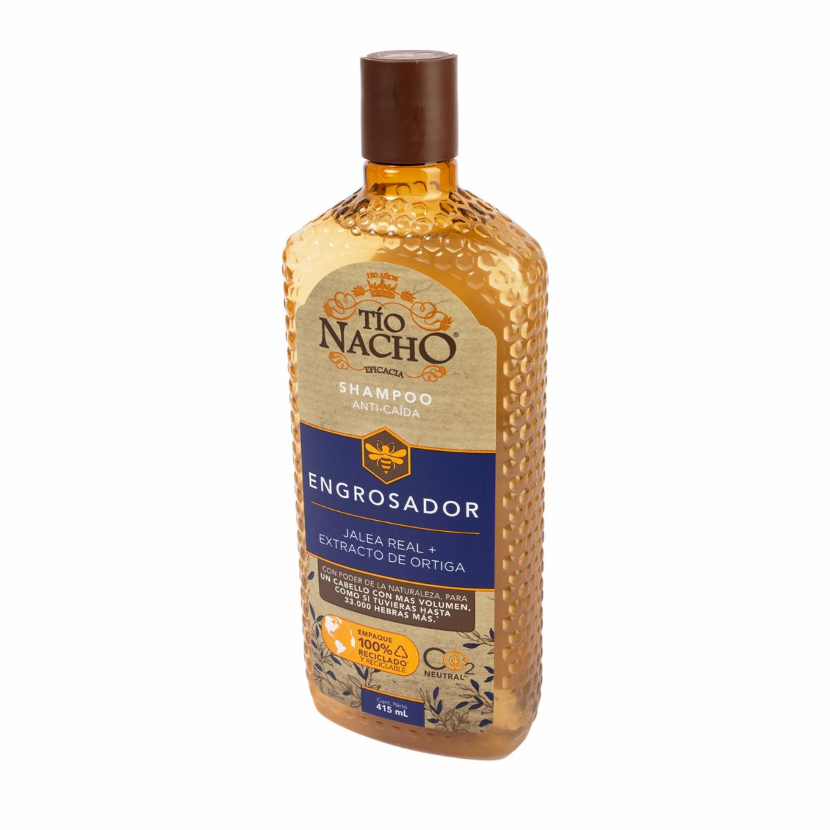 Shampoo De Cabello Engrosador De Volumen Capilar Con Extracto De Ortiga TÍO NACHO 415 Ml