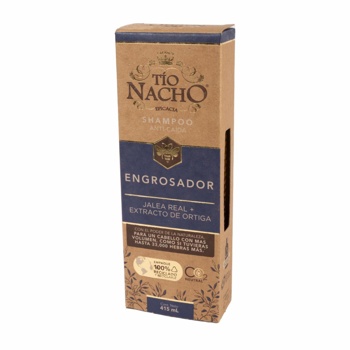 Shampoo De Cabello Engrosador De Volumen Capilar Con Extracto De Ortiga TÍO NACHO 415 Ml