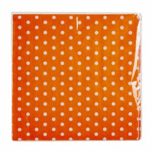 Servilleta Puntos Naranja IMPORTADORA CUMPLEAÑOS X20 Uds