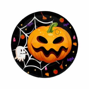 Set De Platos Halloween IMPORTADORA CUMPLEAÑOS X 10 Uds